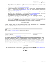 Application for Coverage Under General Permit Ncg510000 - North Carolina, Page 4