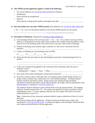 Application for Coverage Under General Permit Ncg520000 - North Carolina, Page 2
