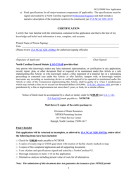 Application for Coverage Under General Permit Ncg520000 - North Carolina, Page 4