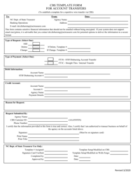 Document preview: Account Transfer Template - North Carolina