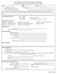 Document preview: Wire Transfer Template - North Carolina