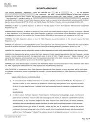 Form COLL-93A Security Agreement With Resolution (For Public Deposits Collateralized Using the Pooling Method) - North Carolina, Page 2