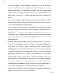 Form COLL-94A Security Agreement With Resolution (For Public Deposits Collateralized Using the Dedicated Method) - North Carolina, Page 3