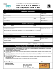 Form MVD-10270 Download Fillable PDF or Fill Online Application for ...