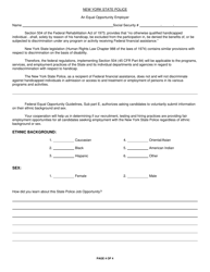 Form PERS-6 Application for Civilian Employment - New York, Page 4