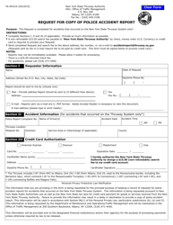 Document preview: Form TA-W4310 Request for Copy of Police Accident Report - New York