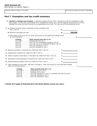 Form SFN28706 Schedule RZ Renaissance Zone Income Exemption and Tax Credits - North Dakota, Page 19