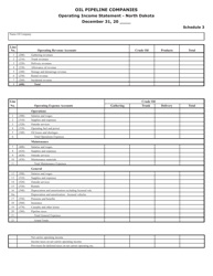 Form SFN25835 Annual Report of Oil Pipeline Companies - North Dakota, Page 6