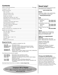 Instructions for Form 58, SFN28703 Partnership Income Tax Return - North Dakota, Page 2