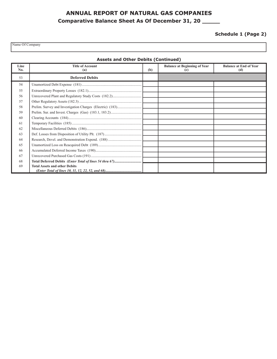 Form SFN25850 Annual Report of Natural Gas Companies - North Dakota, Page 3