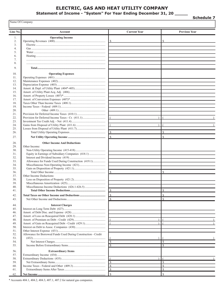 Form SFN25801 Annual Report of Electric, Gas and Heat Utility Companies - North Dakota, Page 10