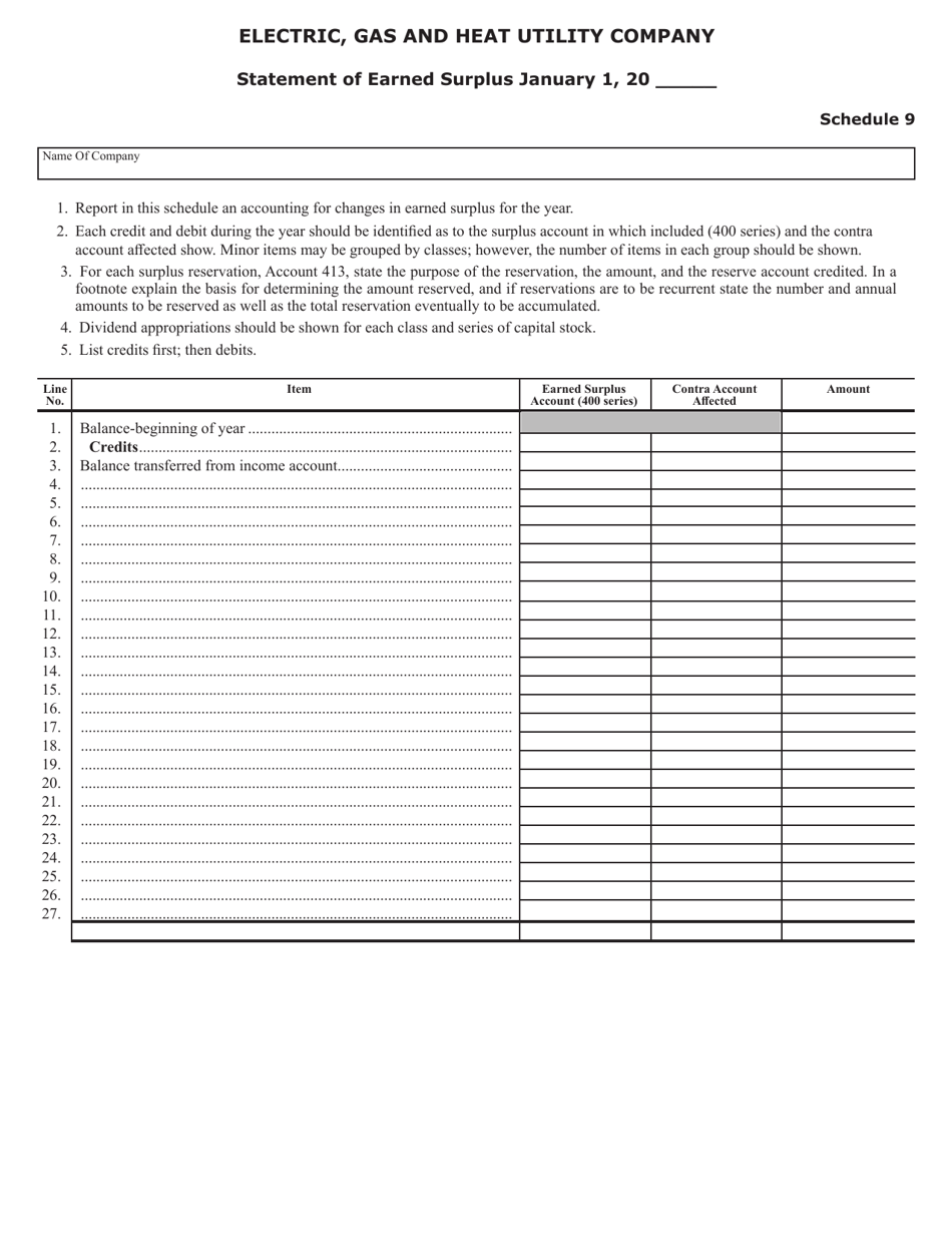 Form SFN25801 Annual Report of Electric, Gas and Heat Utility Companies - North Dakota, Page 12