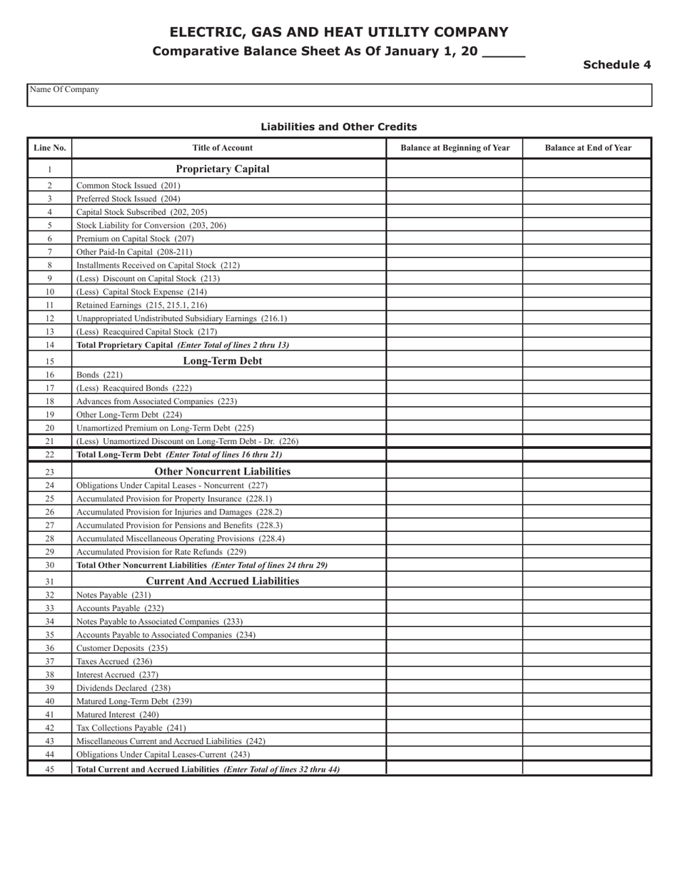 Form SFN25801 Annual Report of Electric, Gas and Heat Utility Companies - North Dakota, Page 6