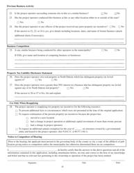 Form 24734 Application for Property Tax Incentives for New or Expanding Businesses - North Dakota, Page 4