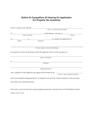 Form 24734 Application for Property Tax Incentives for New or Expanding Businesses - North Dakota, Page 6