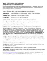 Form SFN21911 Special Event - Vendor Listing - North Dakota, Page 2
