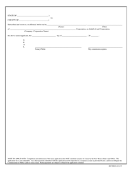 Application for Geothermal Resources Lease on State Trust Land - New Mexico, Page 2
