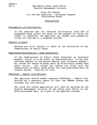Form OGRCR-1 Claim for Refund - Distributed Funds - New Mexico, Page 4
