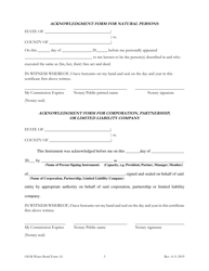 Form A1 Damage Bond for Fresh Water Easements - Financial Institution - New Mexico, Page 3