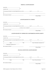 Form A2 &quot;Fresh Water Easement Financial Institution Assignment of Cash Collateral&quot; - New Mexico, Page 2