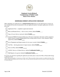 &quot;Application for Renewable Energy&quot; - New Mexico
