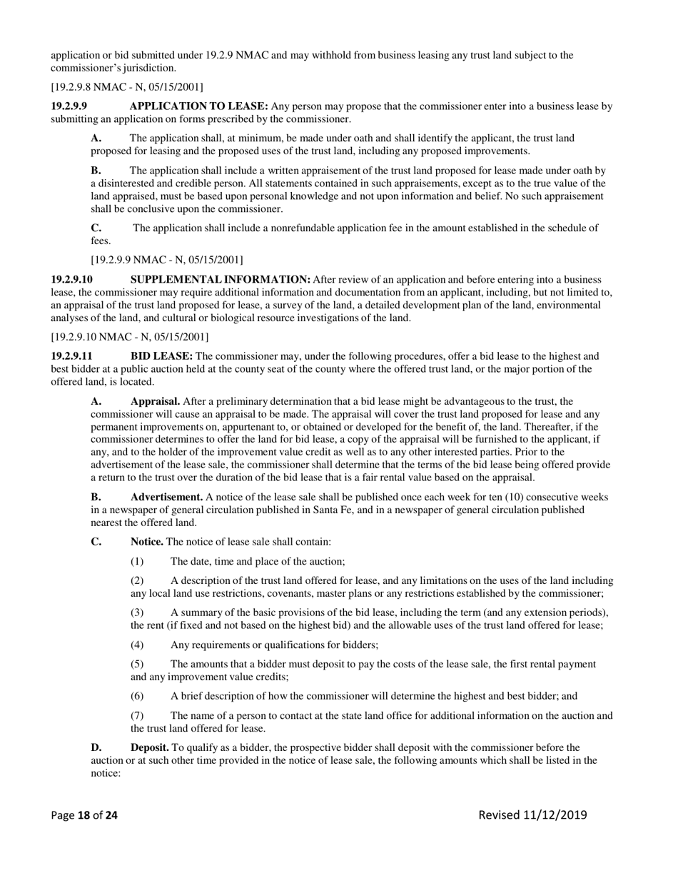 Application for Renewable Energy - New Mexico, Page 18
