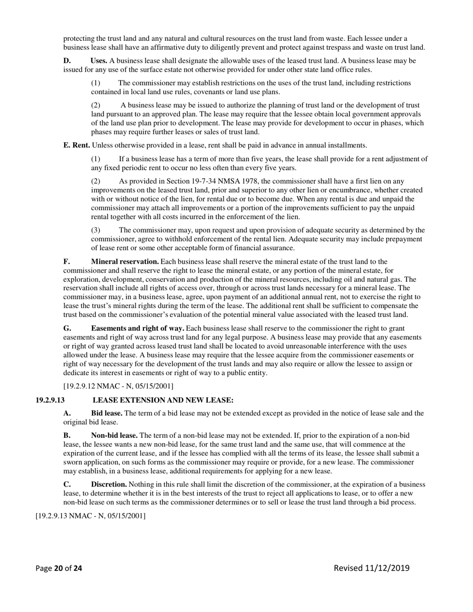 Application for Renewable Energy - New Mexico, Page 20