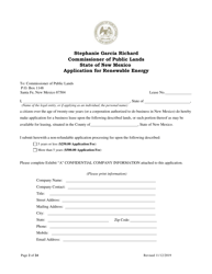 Application for Renewable Energy - New Mexico, Page 2