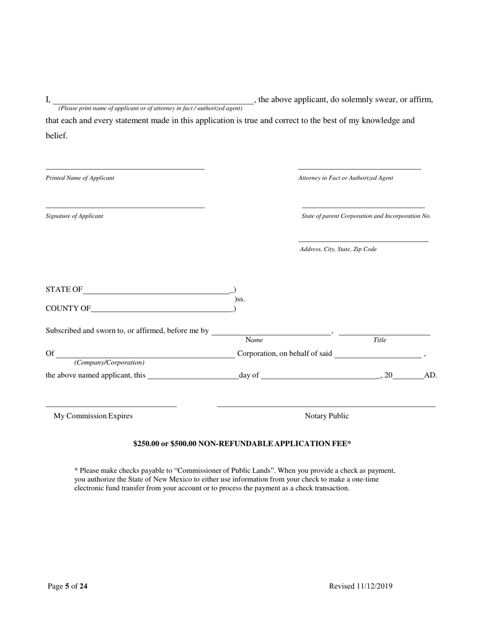 Application for Renewable Energy - New Mexico, Page 5