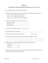 Application for Renewable Energy - New Mexico, Page 6