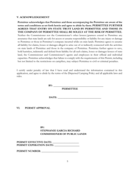 Dispersed Camping: White Peak Permit Application - New Mexico, Page 5