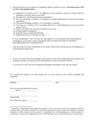 Reinstatement Petition (Short Form) for Lawyers Who Have Been Inactive or Suspended for 12 Months or Less - North Carolina, Page 3