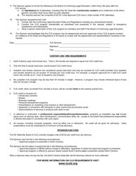NCSB Form 2 Sponsor&#039;s Application for Cle Credit - North Carolina, Page 2