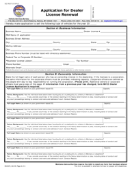 Form MV25R Application for Dealer License Renewal - Montana, Page 2