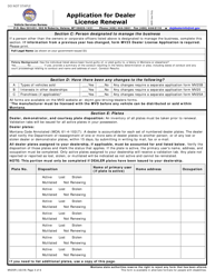 Form MV25R Application for Dealer License Renewal - Montana, Page 3