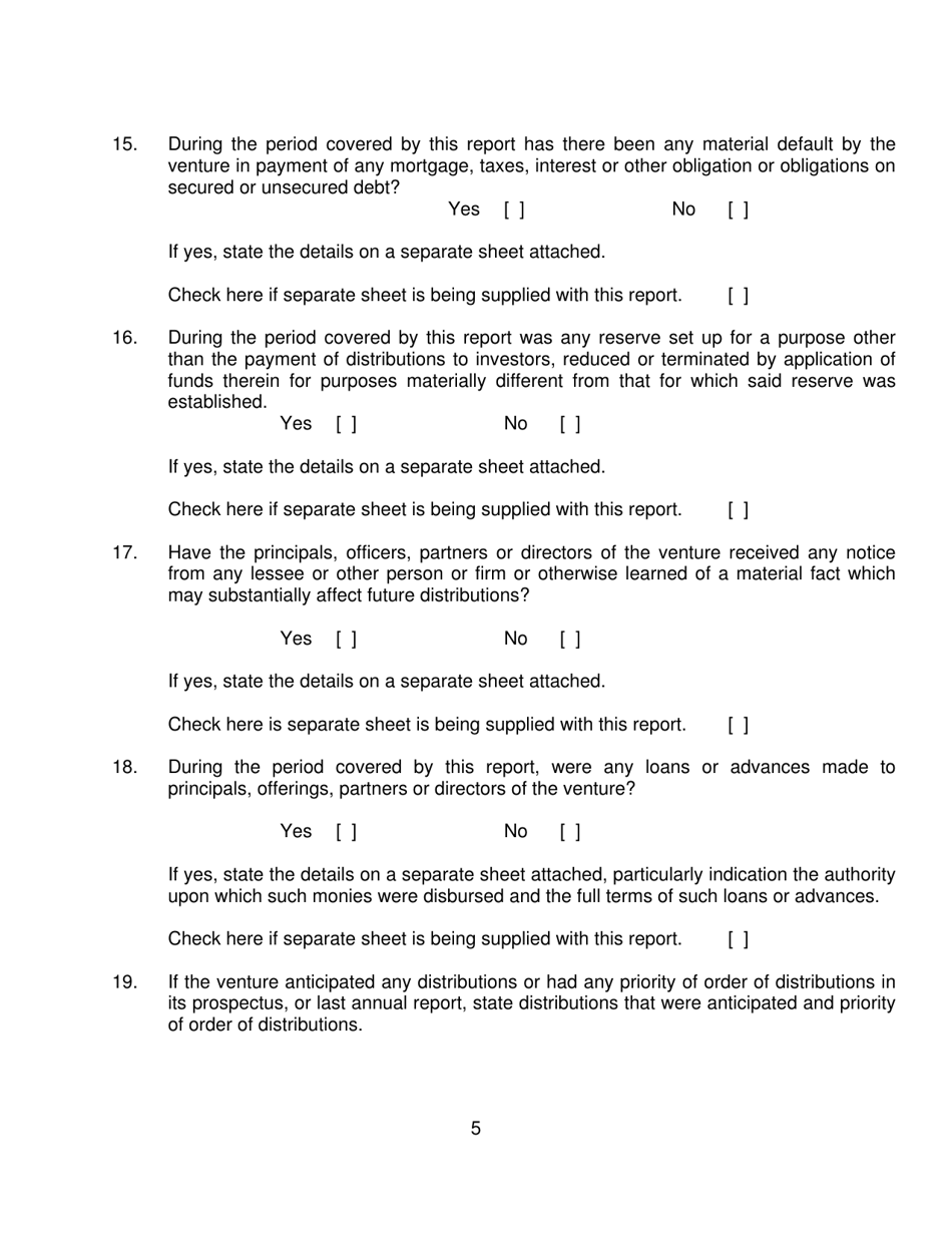 Form AR-1 Annual Report - New York, Page 5