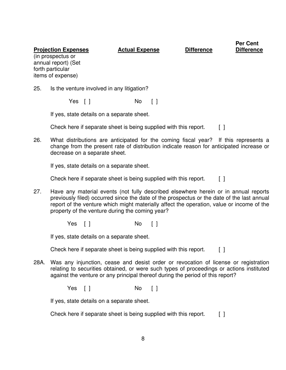 Form AR-1 Annual Report - New York, Page 8