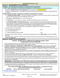 EMS Provider License Application - New Hampshire, Page 2