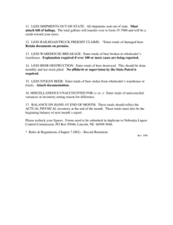Instructions for Form 35-7005 Perpetual Beer Inventory - Nebraska, Page 2