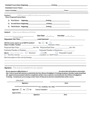 Universal Training Request - New Mexico, Page 3