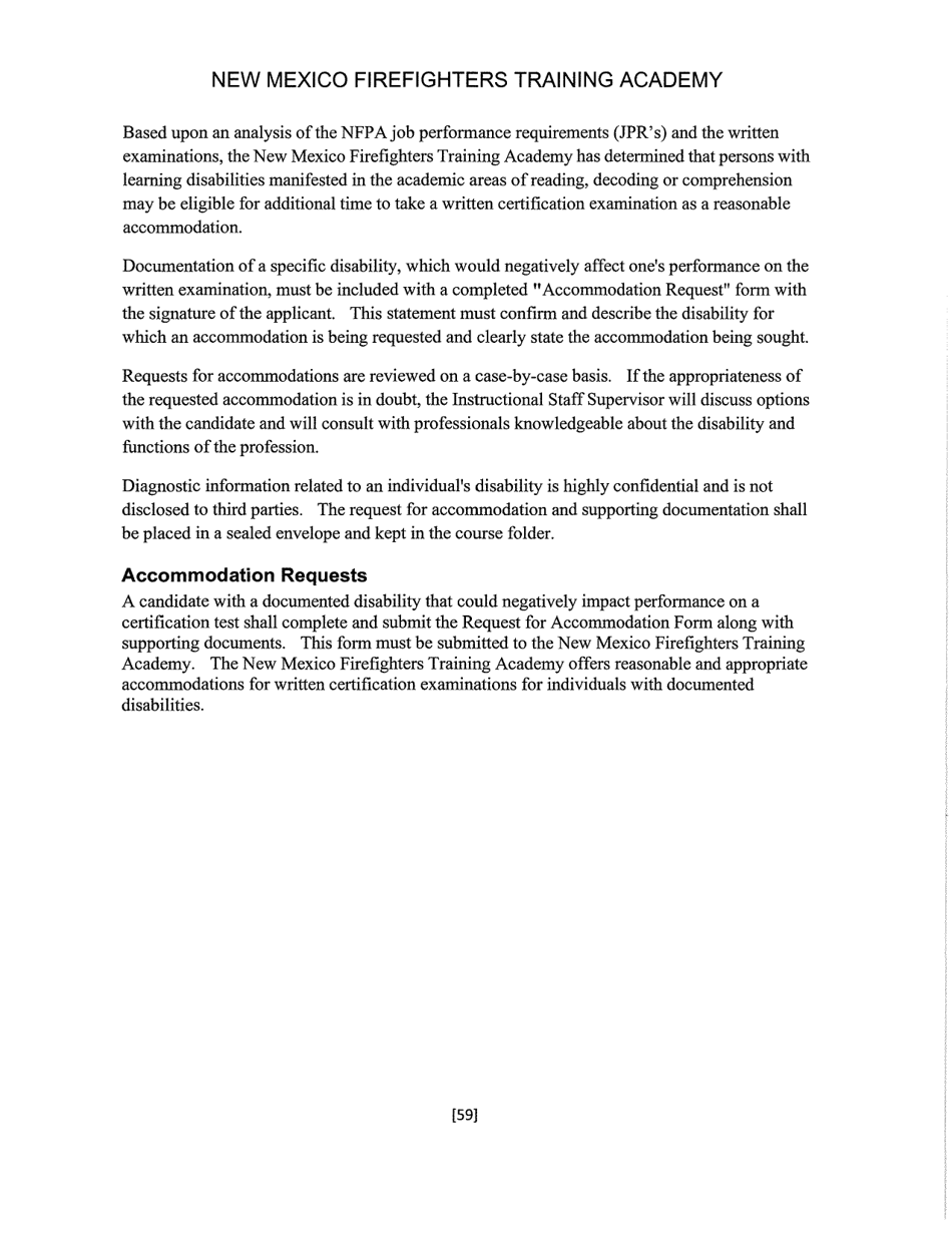 Appendix C Request for Accommodation Form - New Mexico, Page 3