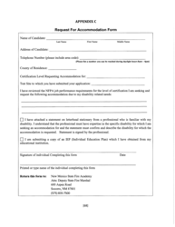 Appendix C Request for Accommodation Form - New Mexico, Page 4