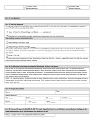 Cigarette Fire Safety Form - New Mexico, Page 2