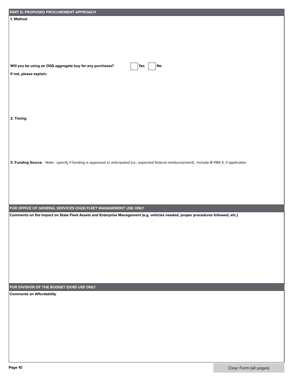 Business Case for State Vehicles and Ams Acquisitions - New York, Page 10