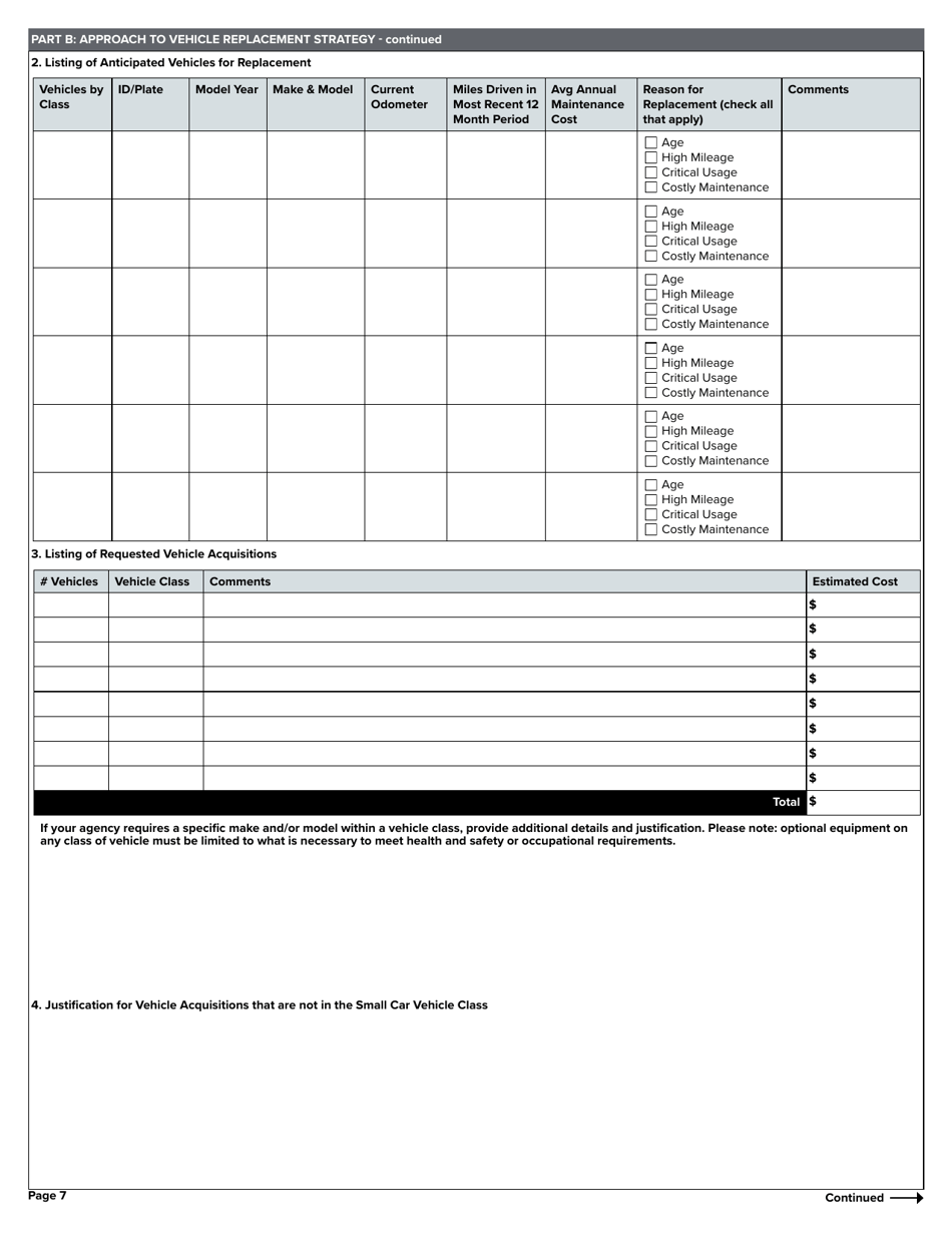 Business Case for State Vehicles and Ams Acquisitions - New York, Page 7
