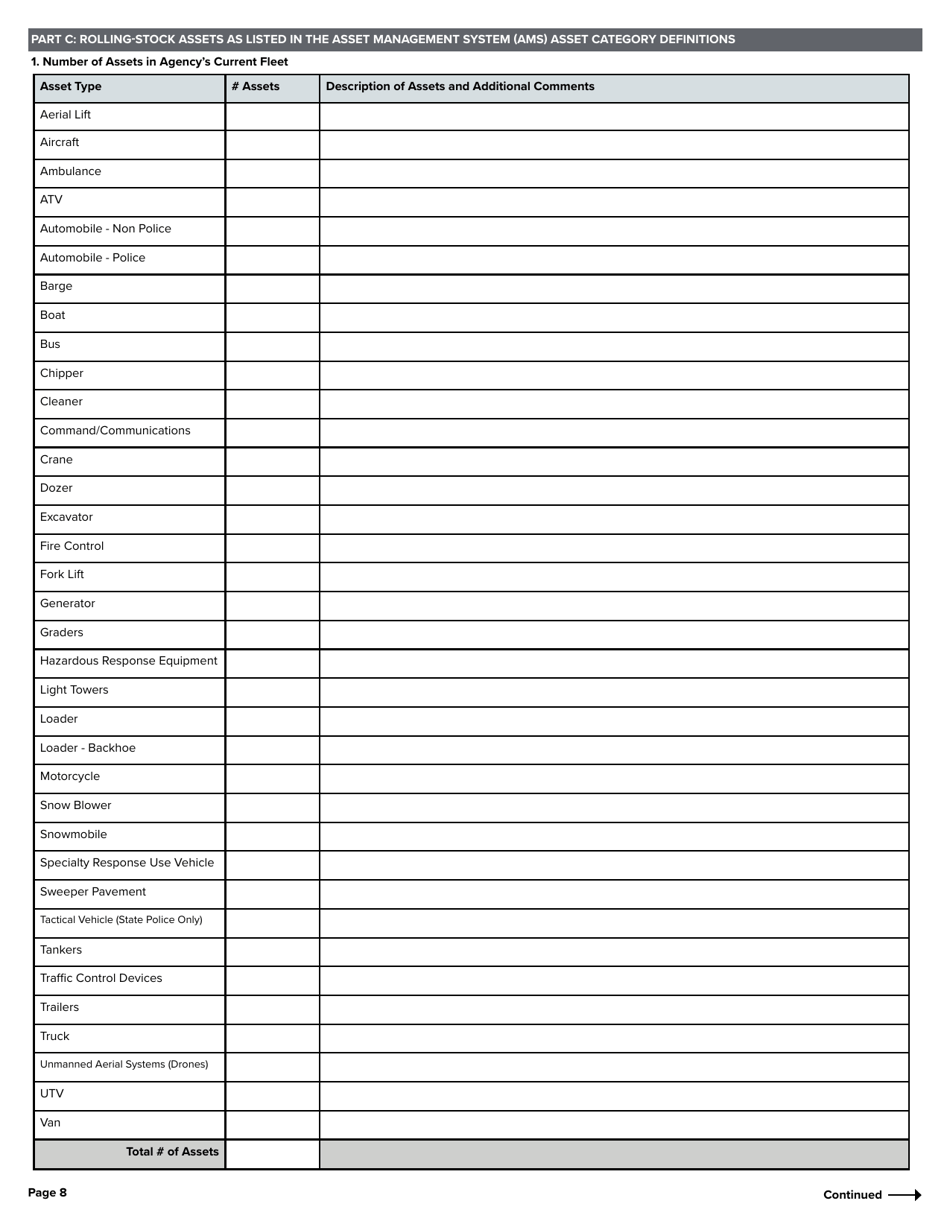 Business Case for State Vehicles and Ams Acquisitions - New York, Page 8