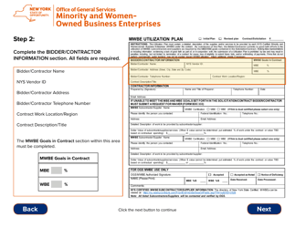 Instructions for Form MWBE100 Mwbe Utilization Plan - New York, Page 4