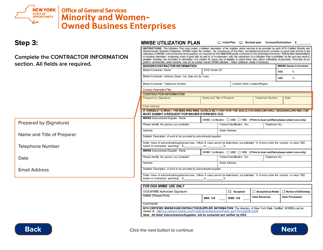Instructions for Form MWBE100 Mwbe Utilization Plan - New York, Page 5