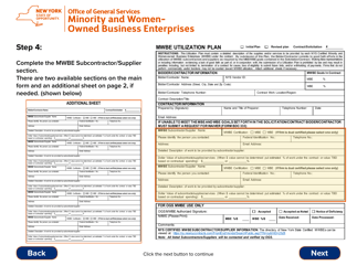 Instructions for Form MWBE100 Mwbe Utilization Plan - New York, Page 7