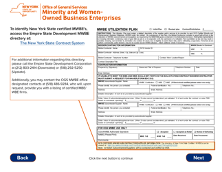 Instructions for Form MWBE100 Mwbe Utilization Plan - New York, Page 8